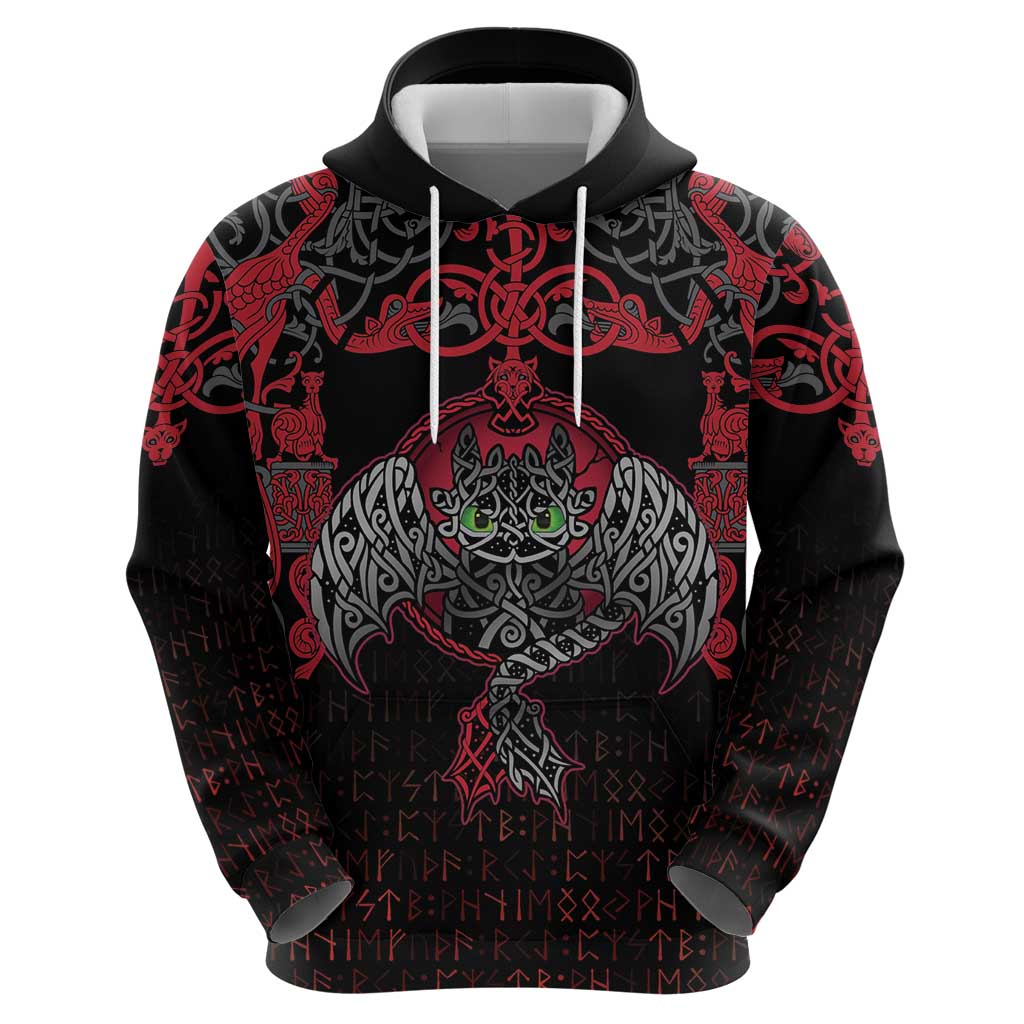 Black Dragon Vikings Zip Hoodie - Wonder Print Shop