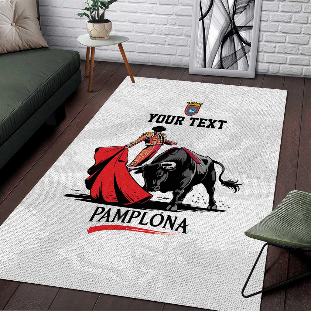 Personalized San Fermin Festival Area Rug Pamplona Bull Run - Wonder Print Shop
