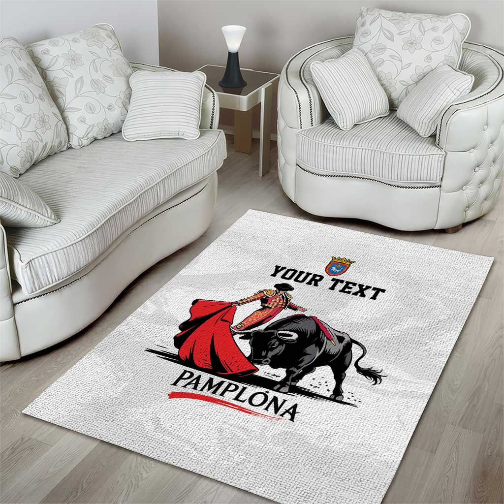 Personalized San Fermin Festival Area Rug Pamplona Bull Run - Wonder Print Shop