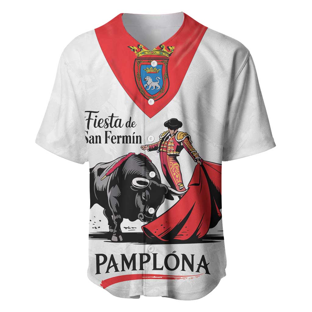 Personalized San Fermin Festival Baseball Jersey Pamplona Bull Run - Wonder Print Shop