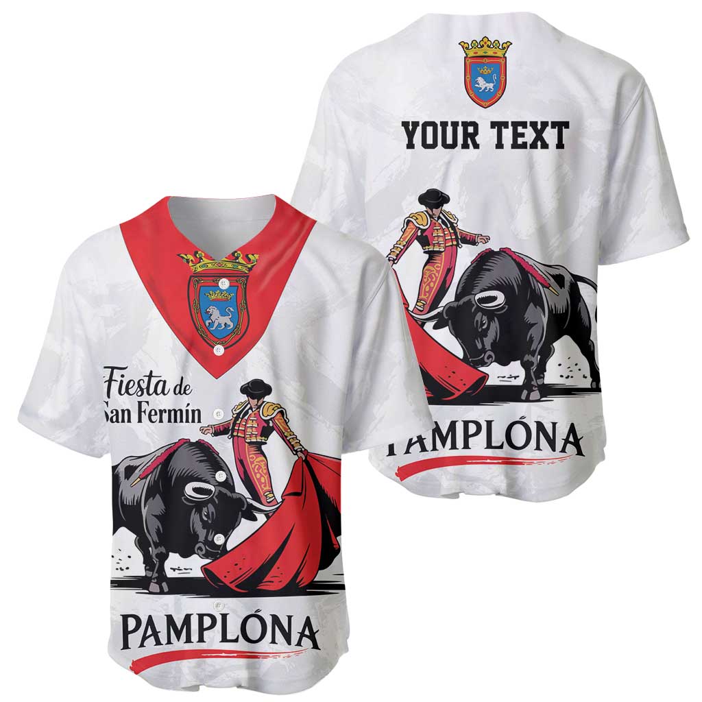 Personalized San Fermin Festival Baseball Jersey Pamplona Bull Run - Wonder Print Shop