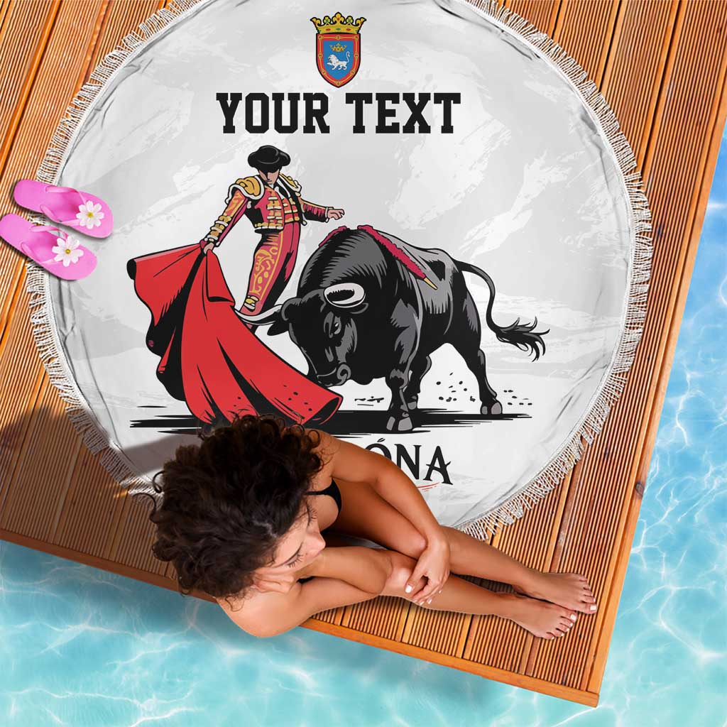 Personalized San Fermin Festival Beach Blanket Pamplona Bull Run - Wonder Print Shop