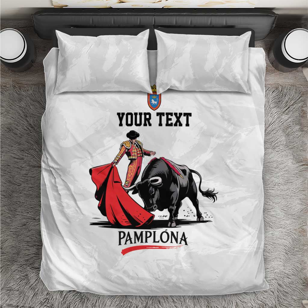 Personalized San Fermin Festival Bedding Set Pamplona Bull Run - Wonder Print Shop