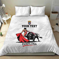 Personalized San Fermin Festival Bedding Set Pamplona Bull Run - Wonder Print Shop