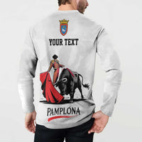 Personalized San Fermin Festival Button Sweatshirt Pamplona Bull Run - Wonder Print Shop