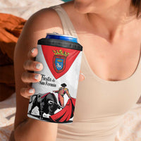 Personalized San Fermin Festival 4 in 1 Can Cooler Tumbler Pamplona Bull Run - Wonder Print Shop