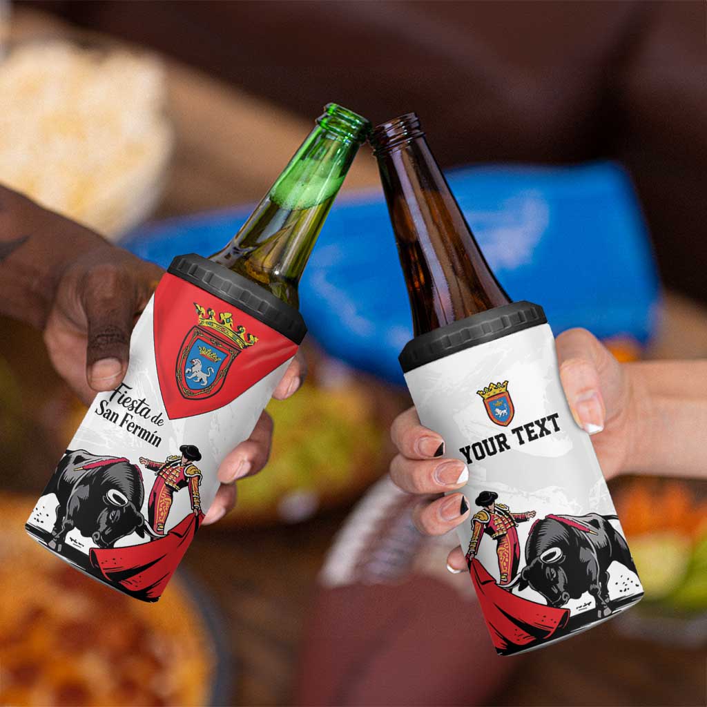 Personalized San Fermin Festival 4 in 1 Can Cooler Tumbler Pamplona Bull Run - Wonder Print Shop