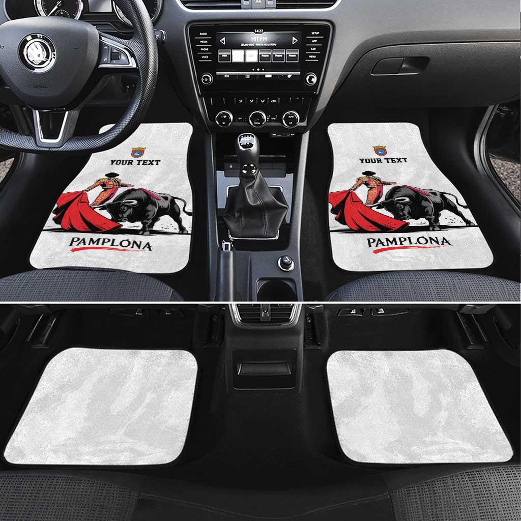 Personalized San Fermin Festival Car Mats Pamplona Bull Run - Wonder Print Shop