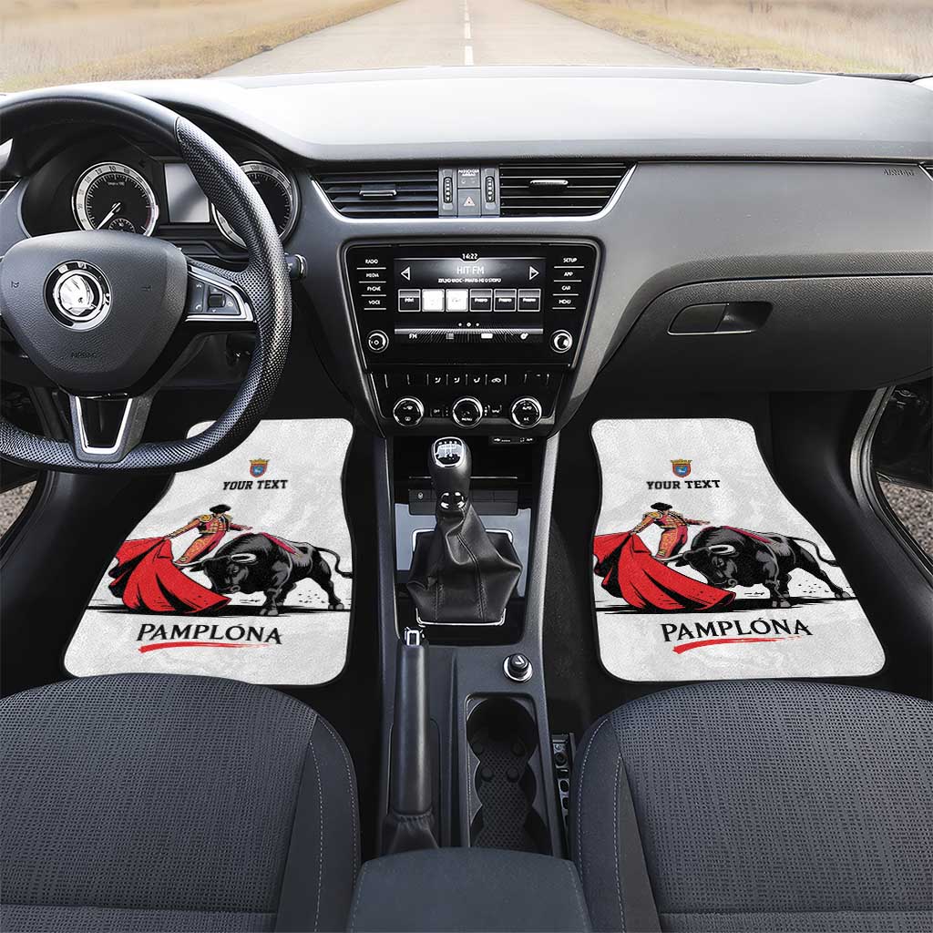 Personalized San Fermin Festival Car Mats Pamplona Bull Run - Wonder Print Shop