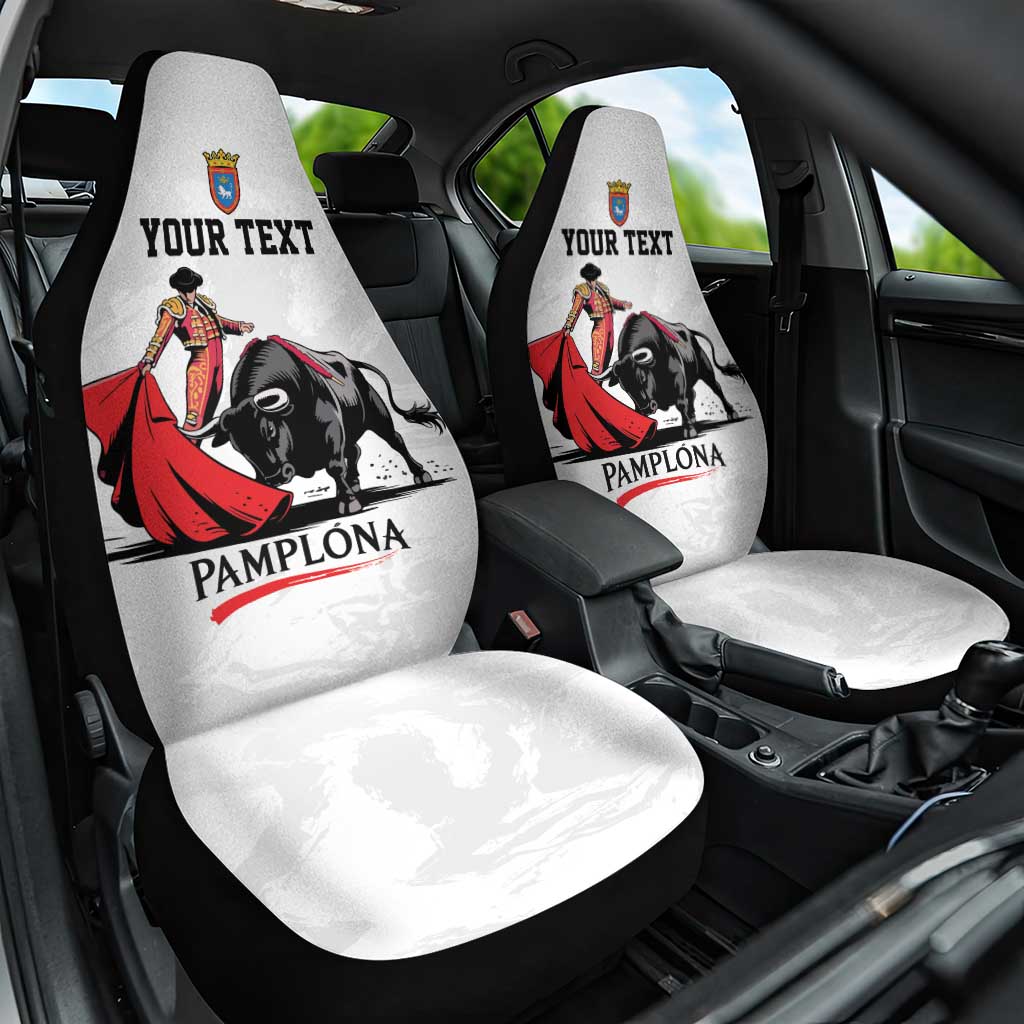 Personalized San Fermin Festival Car Seat Cover Pamplona Bull Run - Wonder Print Shop