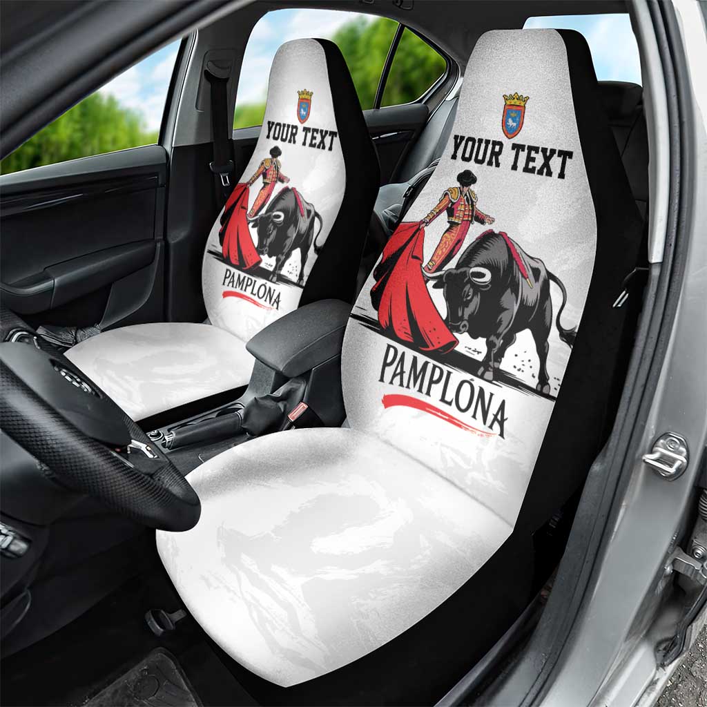 Personalized San Fermin Festival Car Seat Cover Pamplona Bull Run - Wonder Print Shop