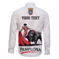 Personalized San Fermin Festival Family Matching Off The Shoulder Long Sleeve Dress and Hawaiian Shirt Pamplona Bull Run - Wonder Print Shop