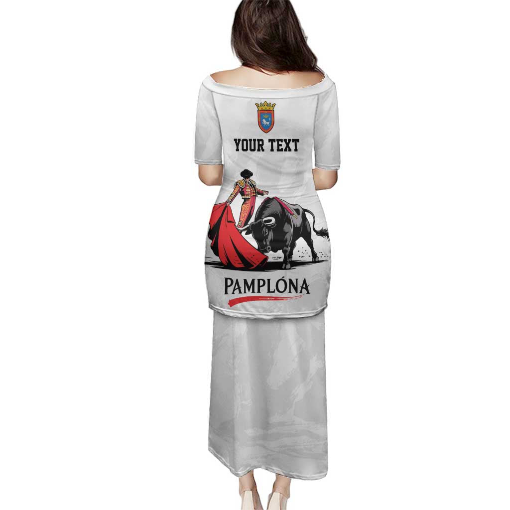 Personalized San Fermin Festival Family Matching Puletasi and Hawaiian Shirt Pamplona Bull Run - Wonder Print Shop