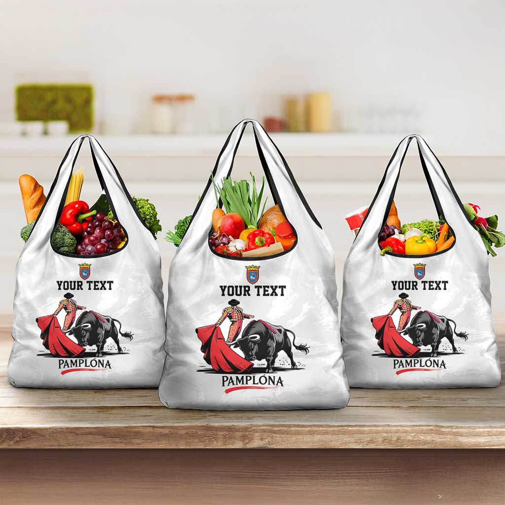 Personalized San Fermin Festival Grocery Bag Pamplona Bull Run - Wonder Print Shop
