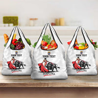 Personalized San Fermin Festival Grocery Bag Pamplona Bull Run - Wonder Print Shop