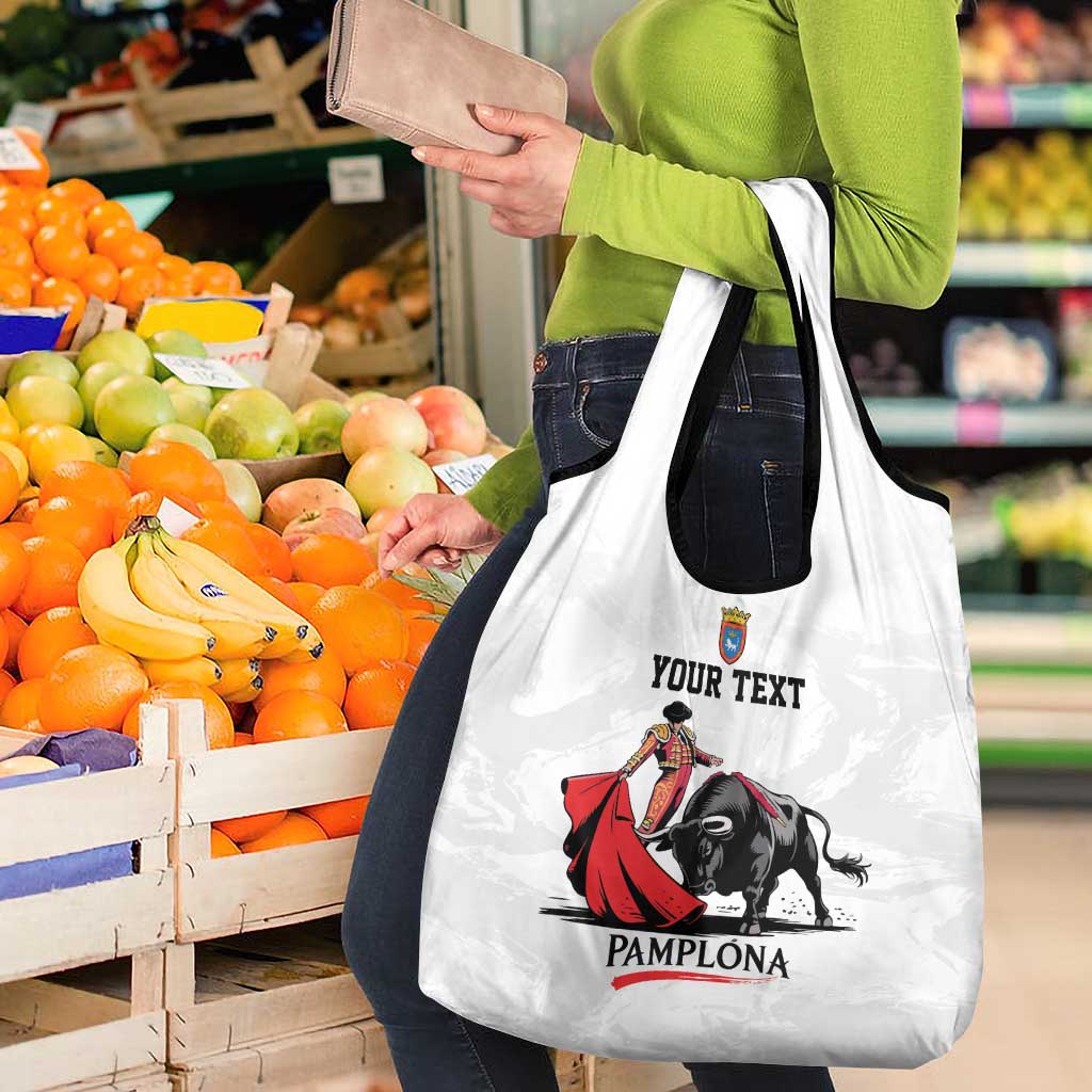 Personalized San Fermin Festival Grocery Bag Pamplona Bull Run - Wonder Print Shop