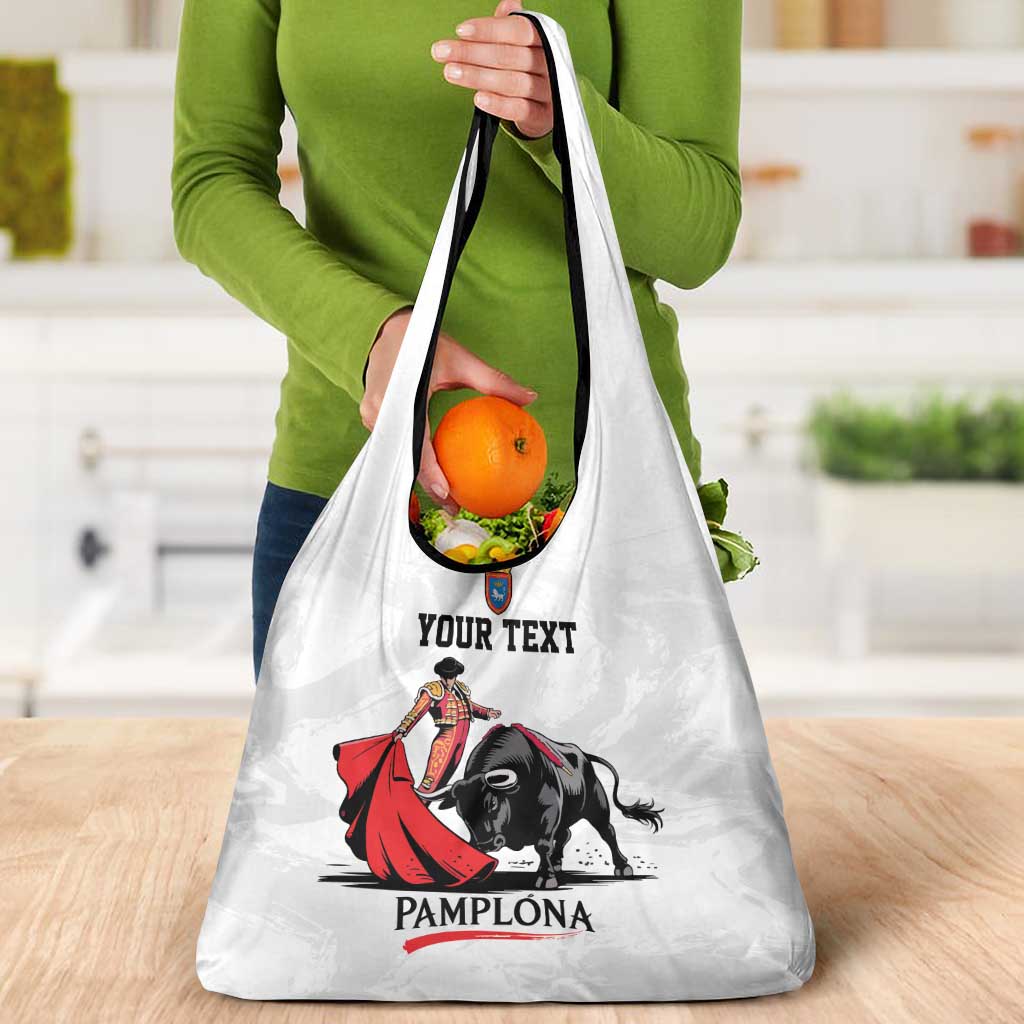 Personalized San Fermin Festival Grocery Bag Pamplona Bull Run - Wonder Print Shop