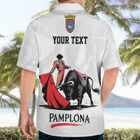 Personalized San Fermin Festival Hawaiian Shirt Pamplona Bull Run - Wonder Print Shop