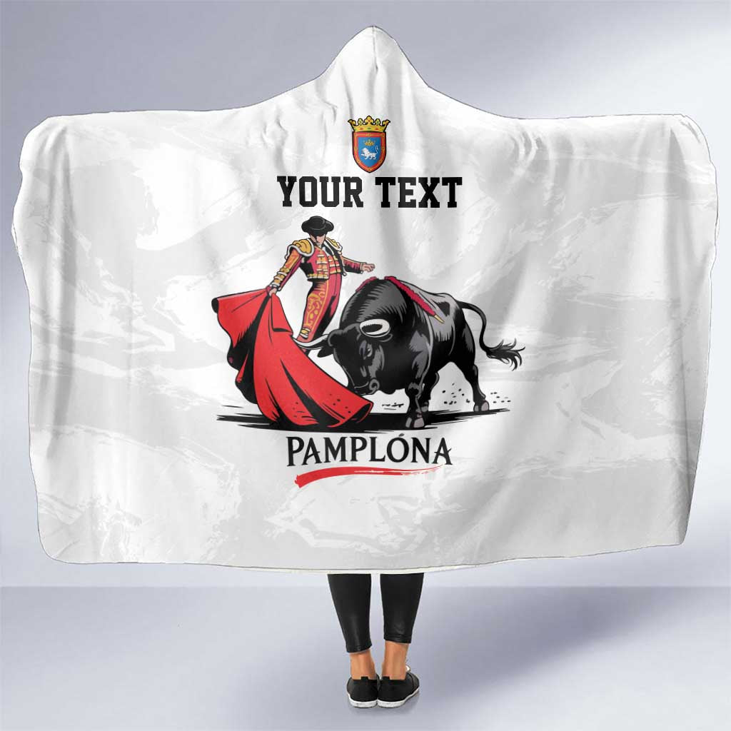 Personalized San Fermin Festival Hooded Blanket Pamplona Bull Run - Wonder Print Shop