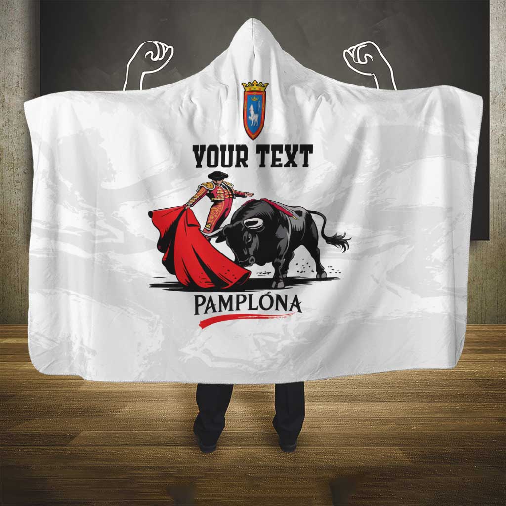 Personalized San Fermin Festival Hooded Blanket Pamplona Bull Run - Wonder Print Shop