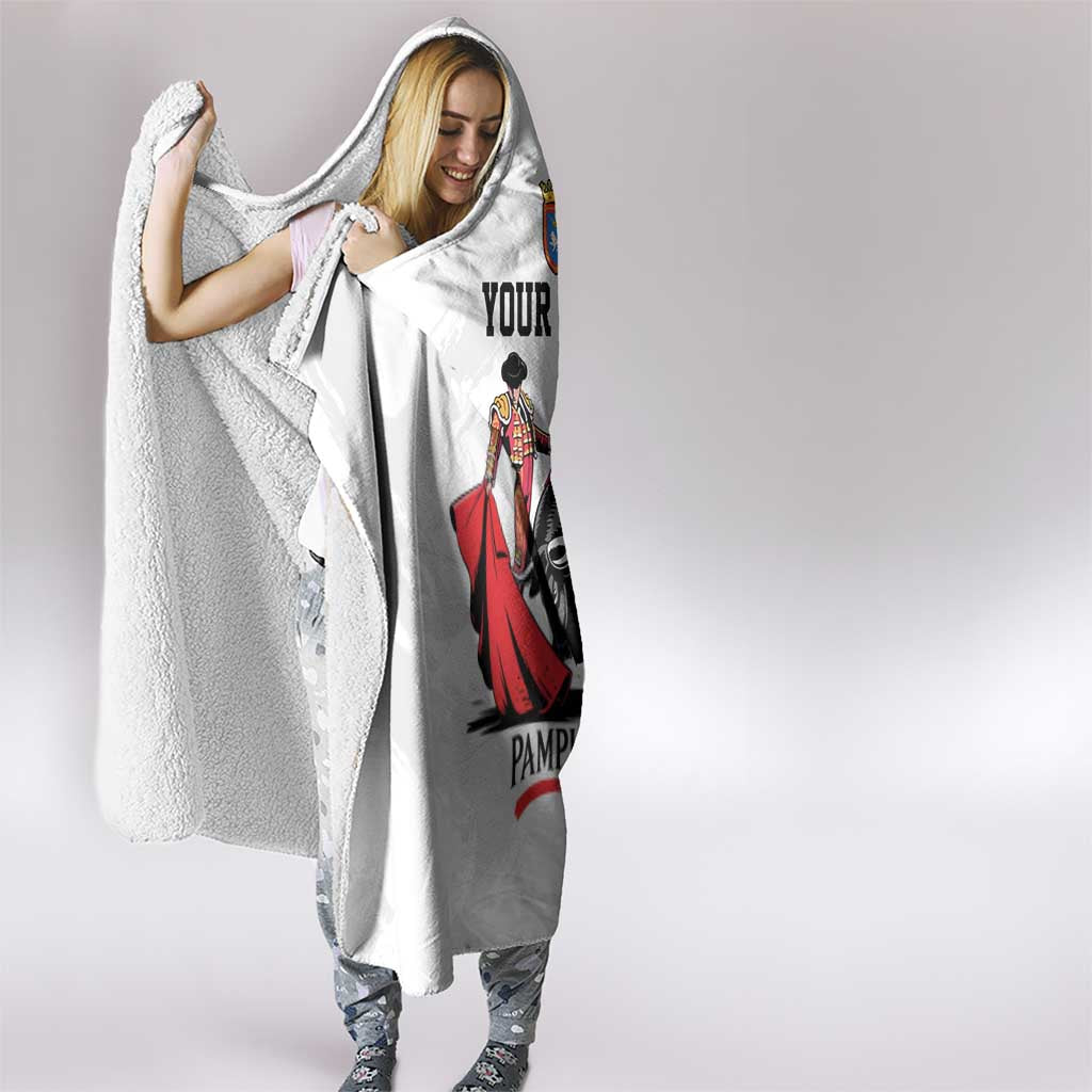 Personalized San Fermin Festival Hooded Blanket Pamplona Bull Run - Wonder Print Shop