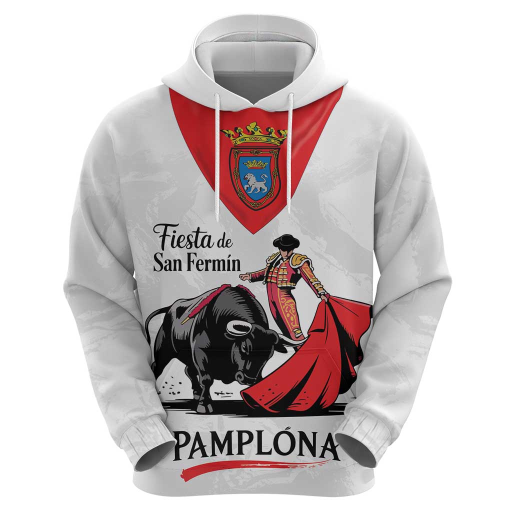 Personalized San Fermin Festival Hoodie Pamplona Bull Run - Wonder Print Shop