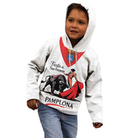 Personalized San Fermin Festival Kid Hoodie Pamplona Bull Run - Wonder Print Shop
