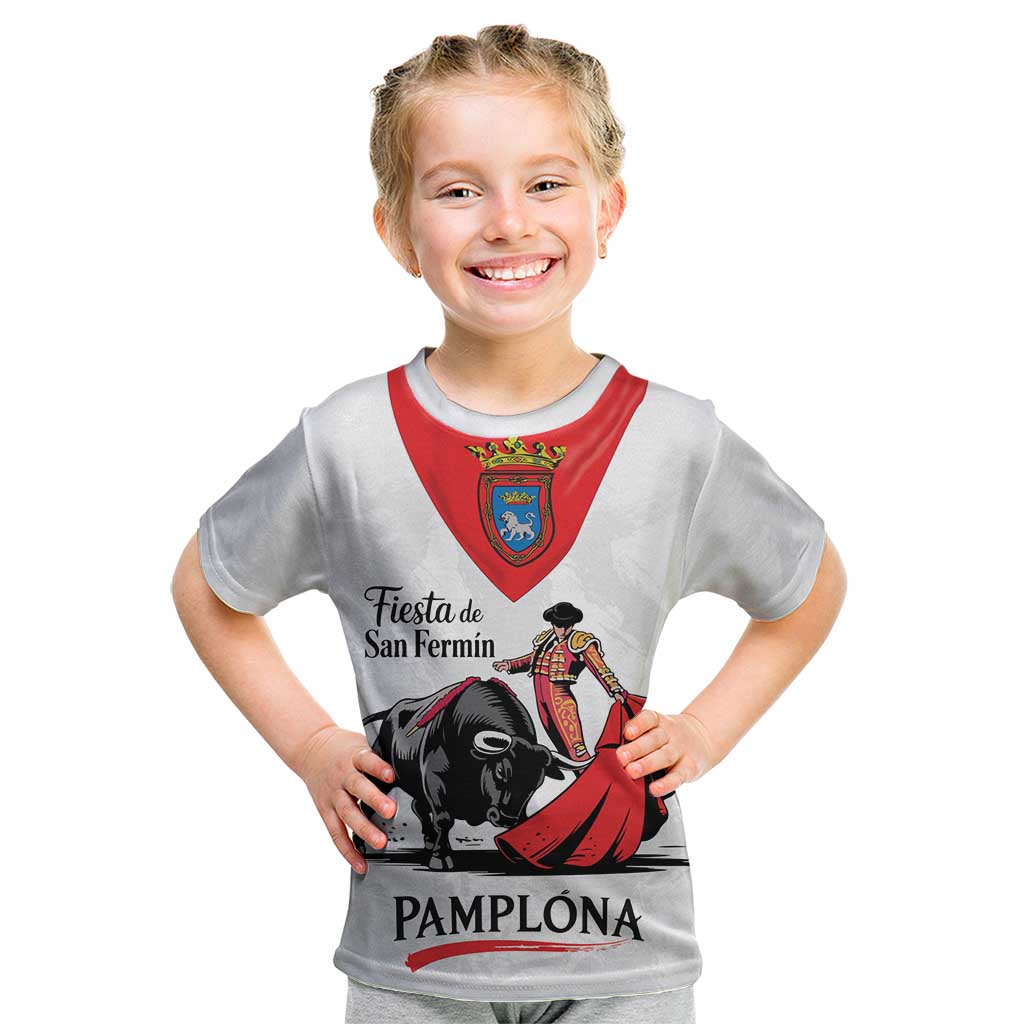 Personalized San Fermin Festival Kid T Shirt Pamplona Bull Run - Wonder Print Shop