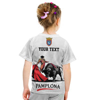 Personalized San Fermin Festival Kid T Shirt Pamplona Bull Run - Wonder Print Shop