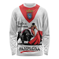 Personalized San Fermin Festival Long Sleeve Shirt Pamplona Bull Run - Wonder Print Shop