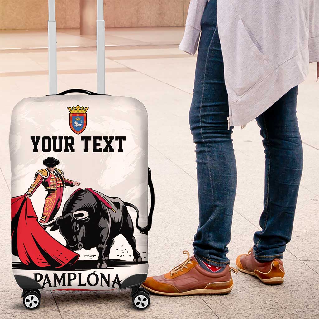 Personalized San Fermin Festival Luggage Cover Pamplona Bull Run - Wonder Print Shop