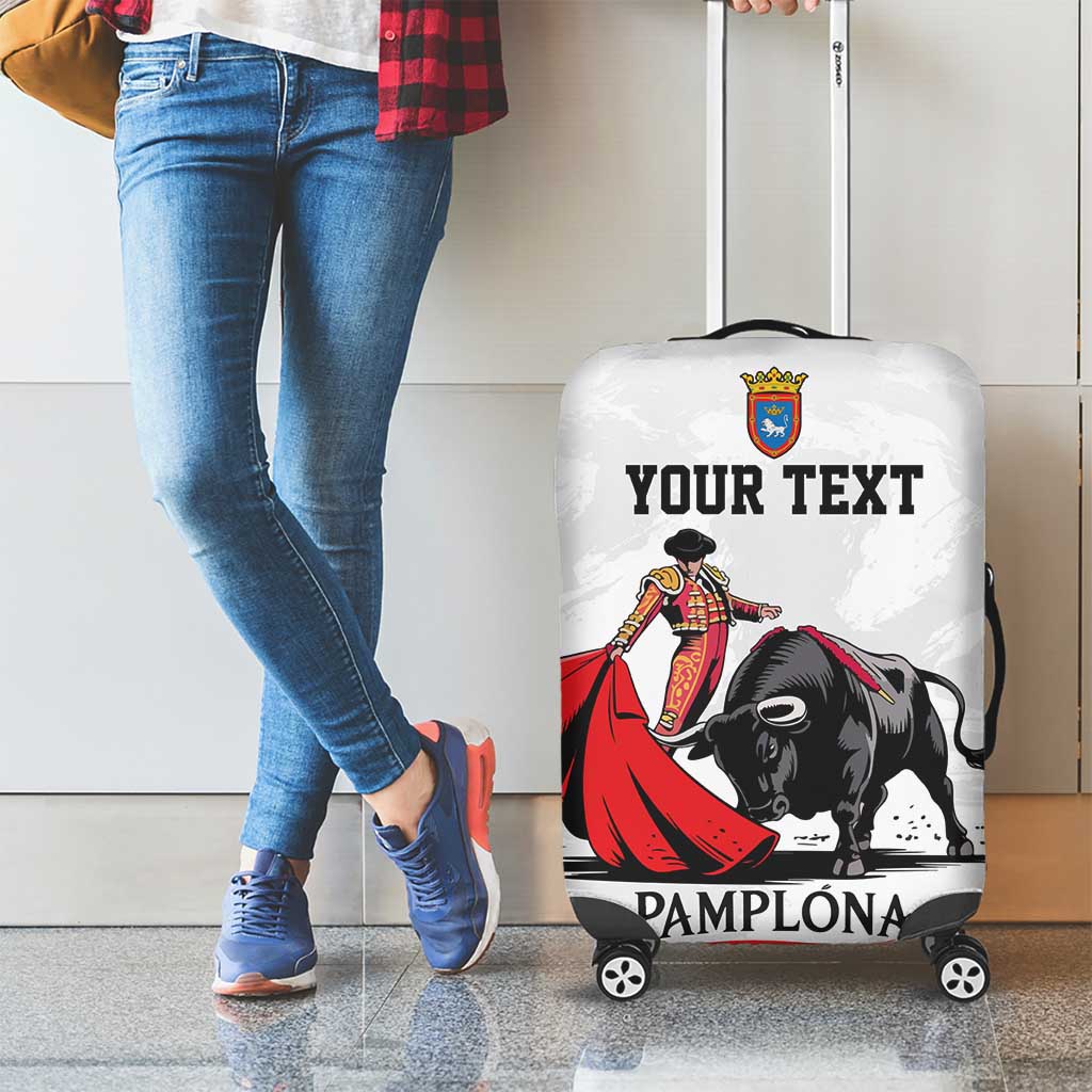 Personalized San Fermin Festival Luggage Cover Pamplona Bull Run - Wonder Print Shop