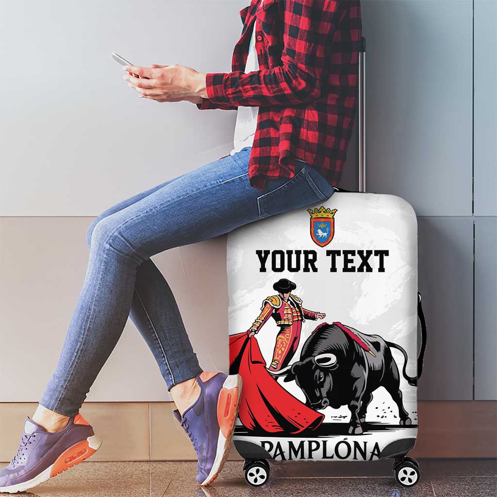 Personalized San Fermin Festival Luggage Cover Pamplona Bull Run - Wonder Print Shop