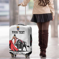 Personalized San Fermin Festival Luggage Cover Pamplona Bull Run - Wonder Print Shop
