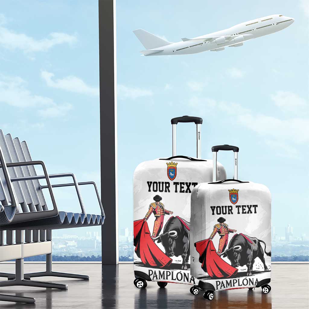 Personalized San Fermin Festival Luggage Cover Pamplona Bull Run - Wonder Print Shop