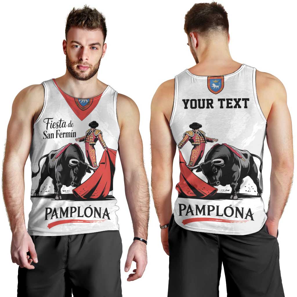 Personalized San Fermin Festival Men Tank Top Pamplona Bull Run - Wonder Print Shop