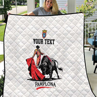 Personalized San Fermin Festival Quilt Pamplona Bull Run - Wonder Print Shop
