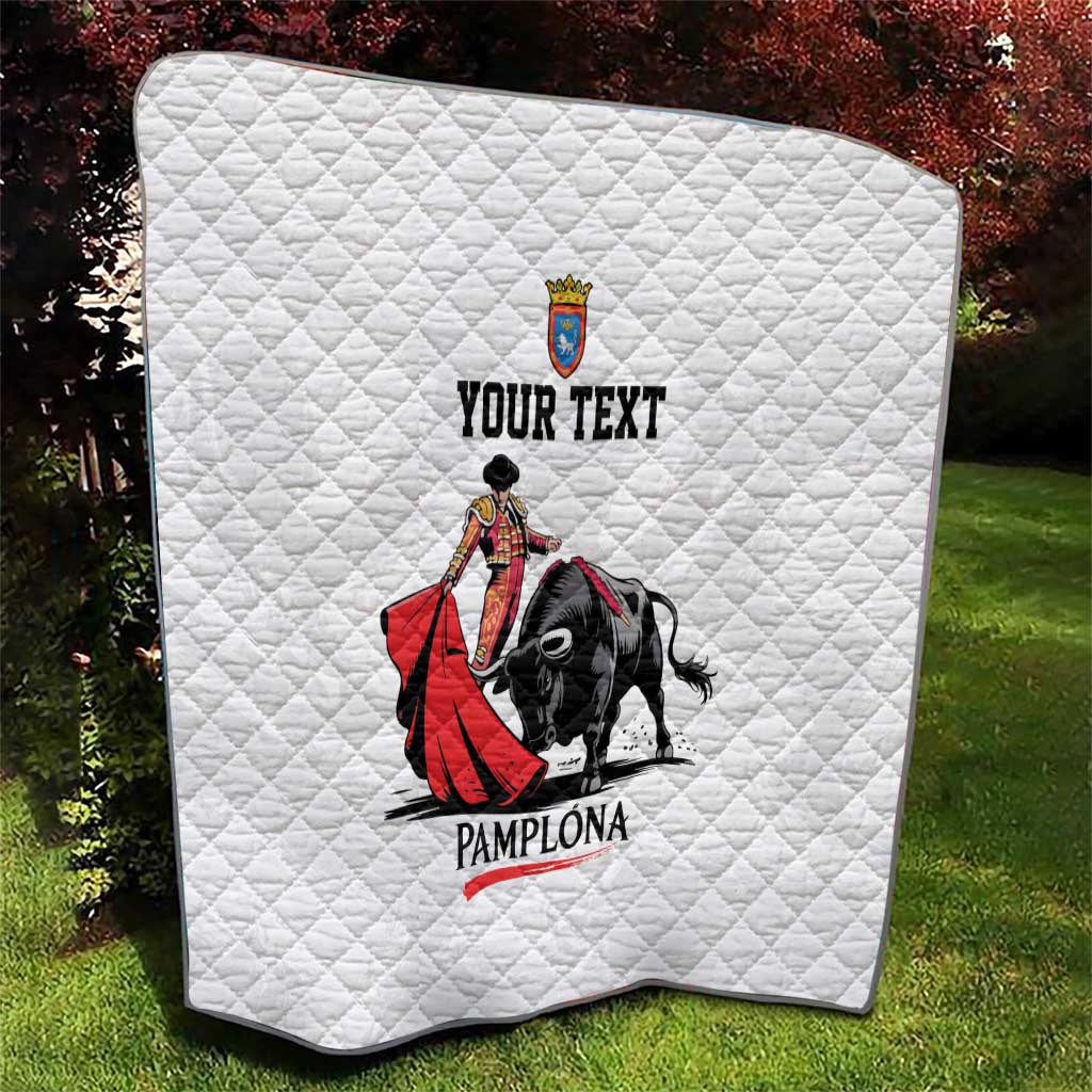 Personalized San Fermin Festival Quilt Pamplona Bull Run - Wonder Print Shop