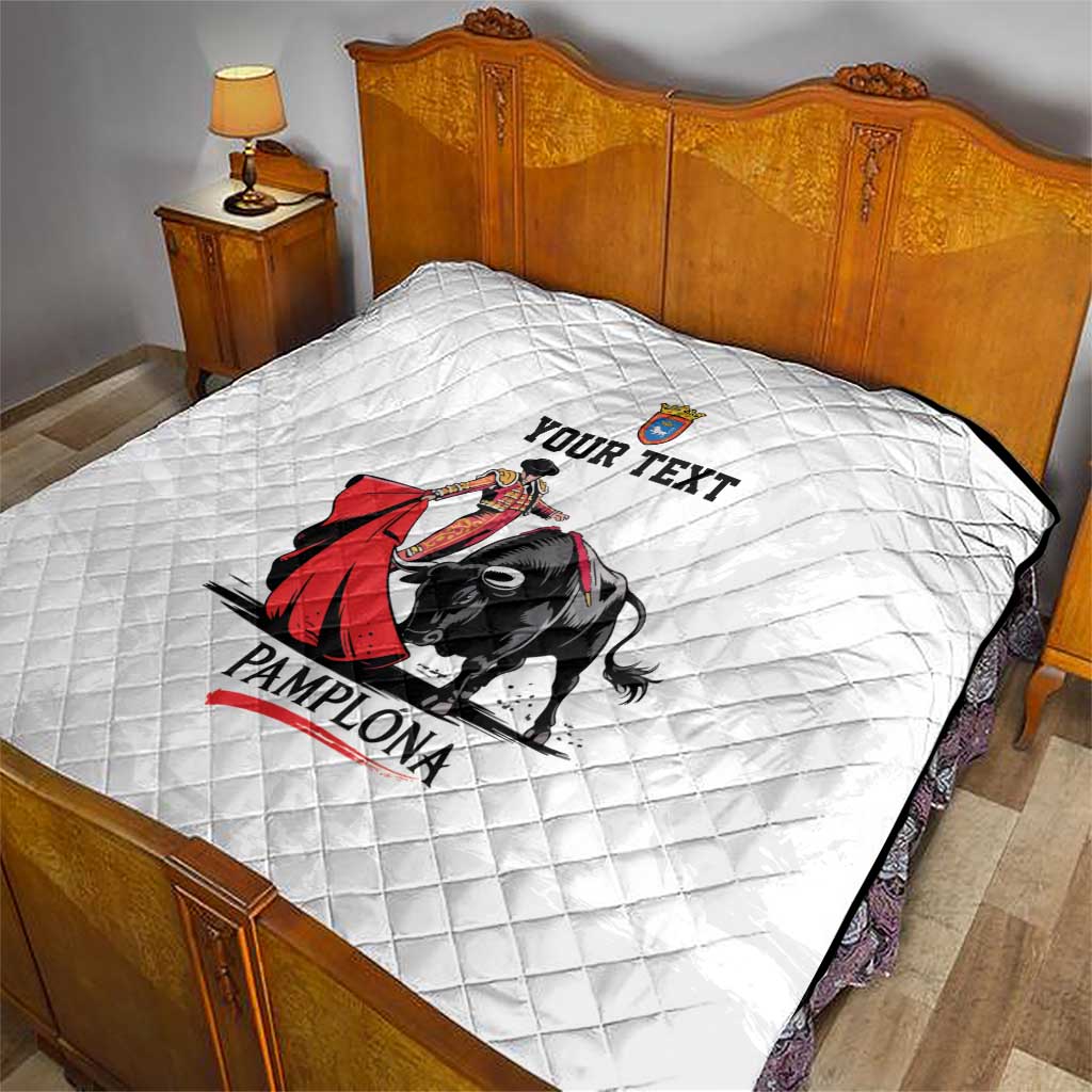 Personalized San Fermin Festival Quilt Pamplona Bull Run - Wonder Print Shop