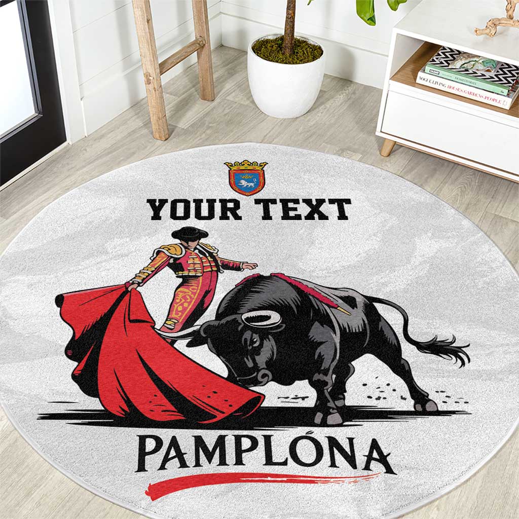 Personalized San Fermin Festival Round Carpet Pamplona Bull Run - Wonder Print Shop