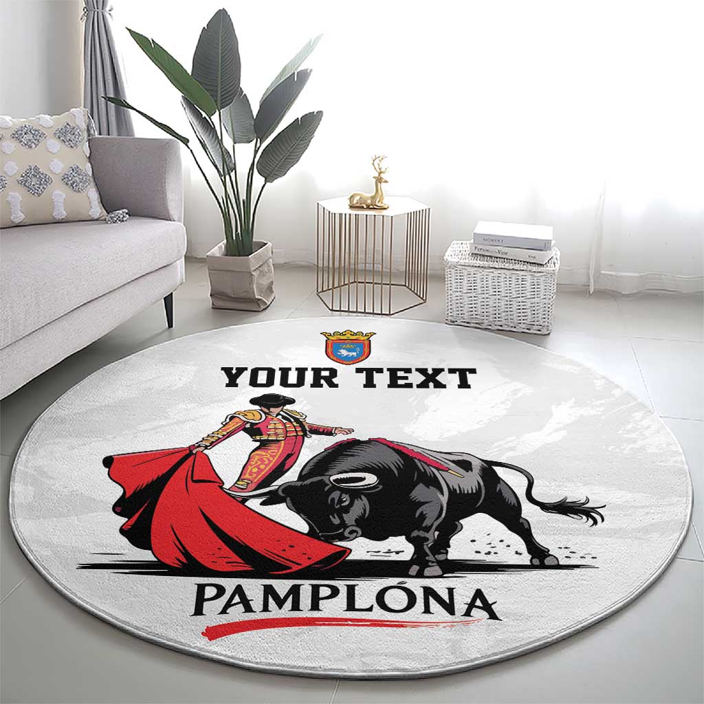 Personalized San Fermin Festival Round Carpet Pamplona Bull Run - Wonder Print Shop