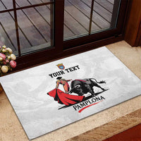 Personalized San Fermin Festival Rubber Doormat Pamplona Bull Run - Wonder Print Shop
