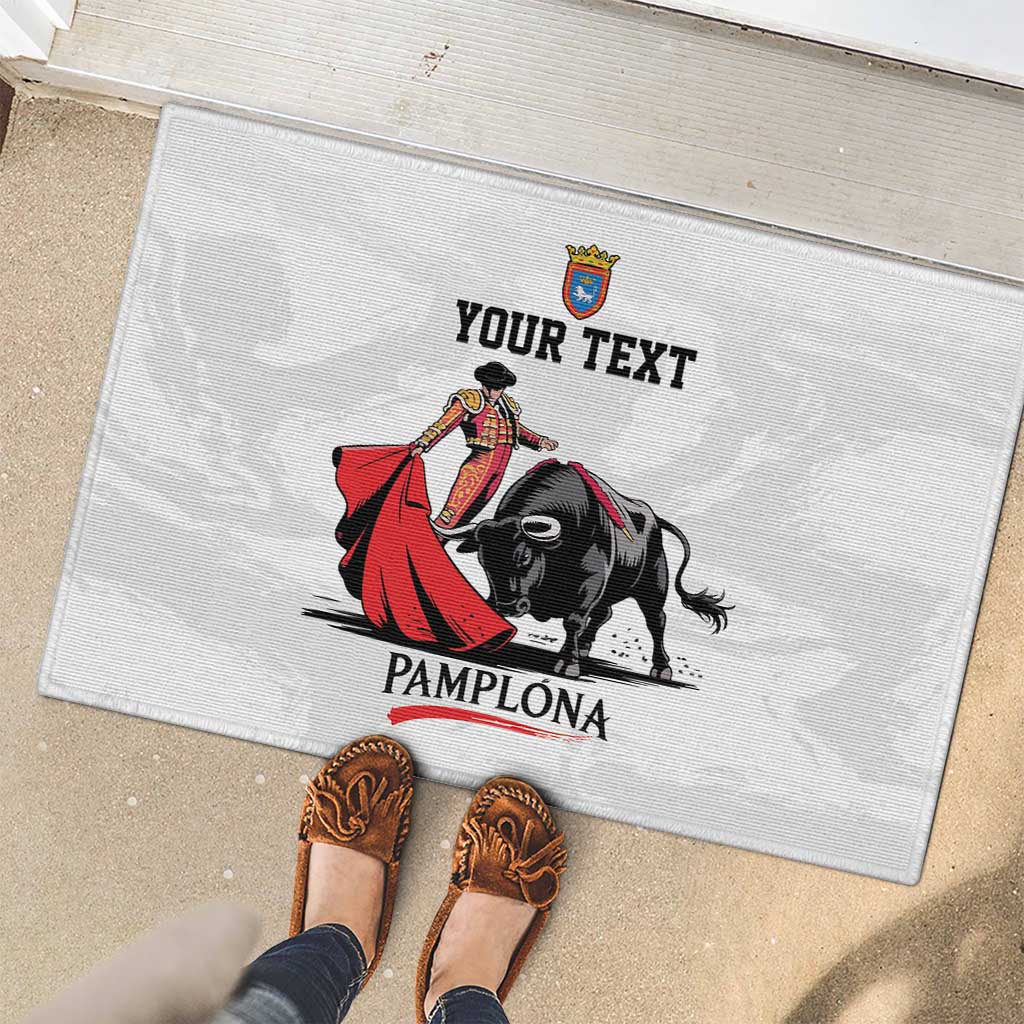 Personalized San Fermin Festival Rubber Doormat Pamplona Bull Run - Wonder Print Shop