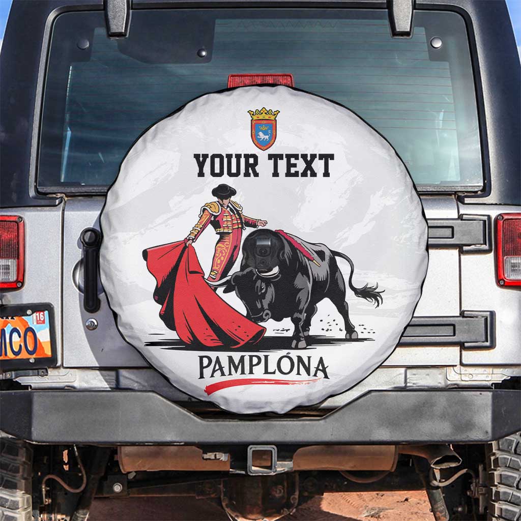 Personalized San Fermin Festival Spare Tire Cover Pamplona Bull Run - Wonder Print Shop