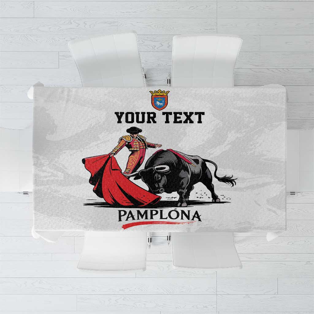 Personalized San Fermin Festival Tablecloth Pamplona Bull Run - Wonder Print Shop