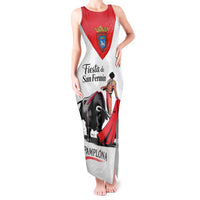 Personalized San Fermin Festival Tank Maxi Dress Pamplona Bull Run - Wonder Print Shop