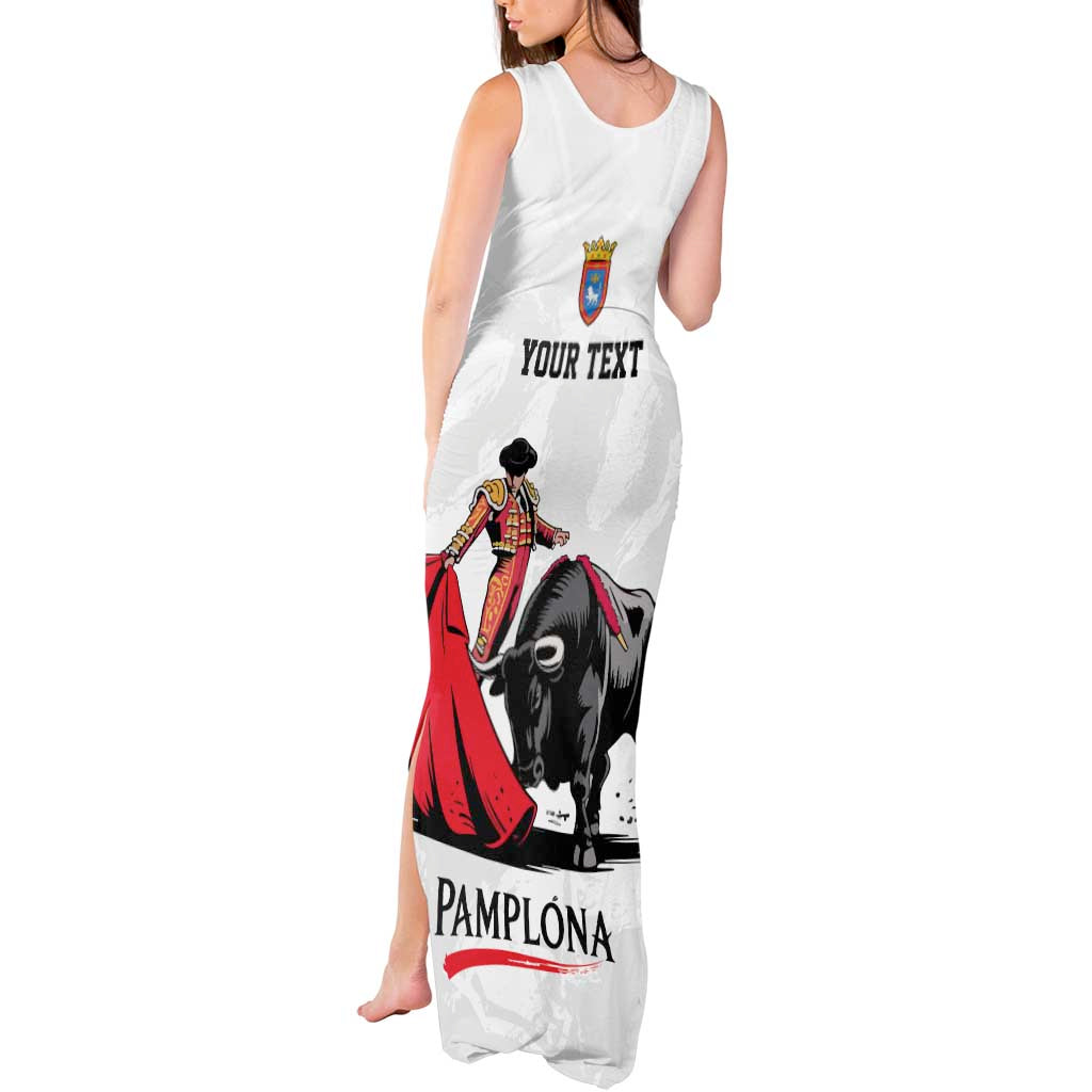 Personalized San Fermin Festival Tank Maxi Dress Pamplona Bull Run - Wonder Print Shop