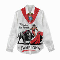 Personalized San Fermin Festival Women Casual Shirt Pamplona Bull Run - Wonder Print Shop