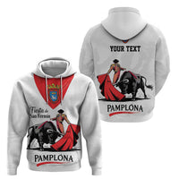 Personalized San Fermin Festival Zip Hoodie Pamplona Bull Run - Wonder Print Shop