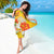 Personalized Saint Kitts and Nevis Poinciana Flowers Sarong With Coat Of Arms - Wonder Print Shop